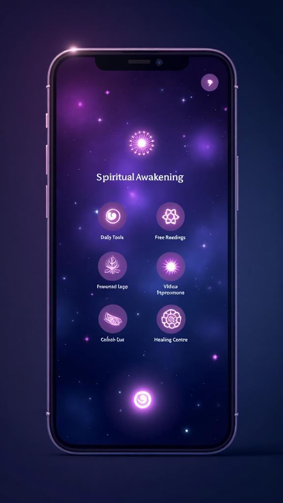 GF App Home Screen with spiritual tools menu